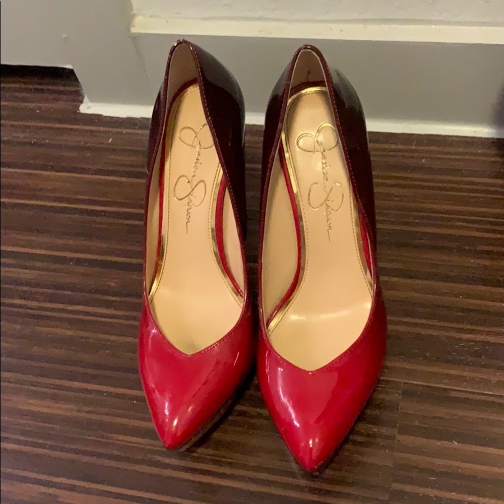 Ombré Jessica Simpson platform heels